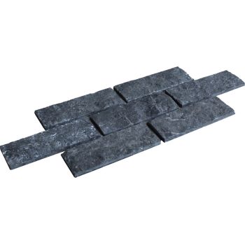 1x7.5x20 Black Doğaltaş Patlatma Taş