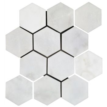 10x10 White Grand Hexagon